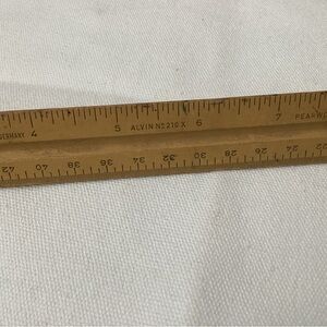 Vintage Pearwood Alvin No.210 Triangle ruler. Pre-owned.